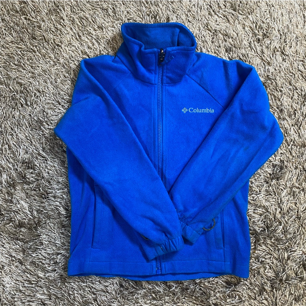 Columbia Vibrant Blue Zip-Up Jacket